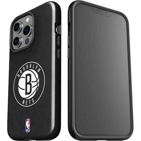 NBA Brooklyn Nets Distressed iPhone 15 Pro Impact Case